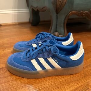 Adidas Blue Samba Shoes